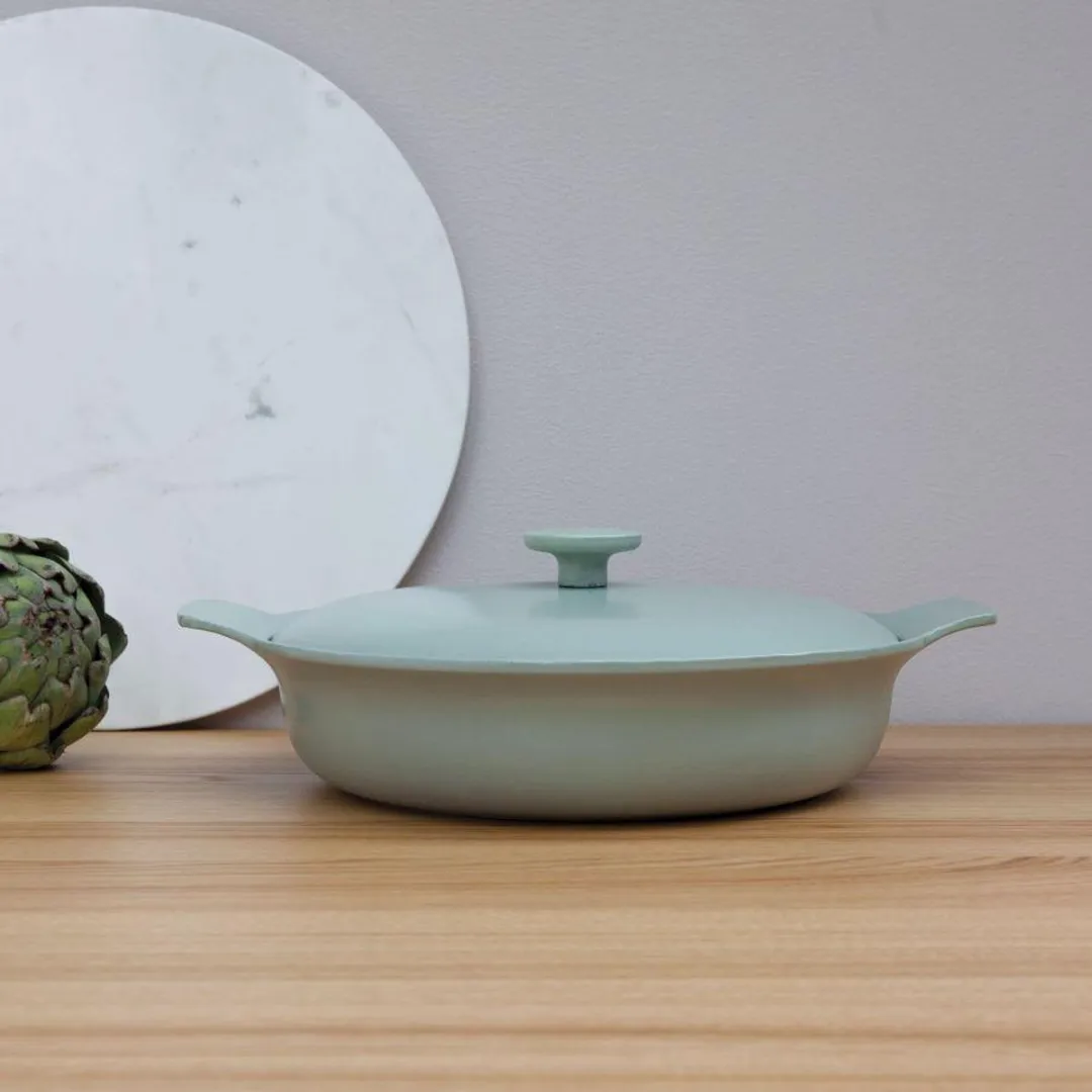 BergHOFF Ron Sauteerpan Gietijzer 28cm - Groen