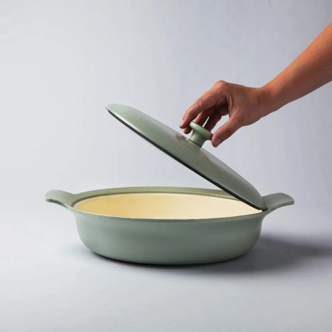 BergHOFF Ron Sauteerpan Gietijzer 28cm - Groen
