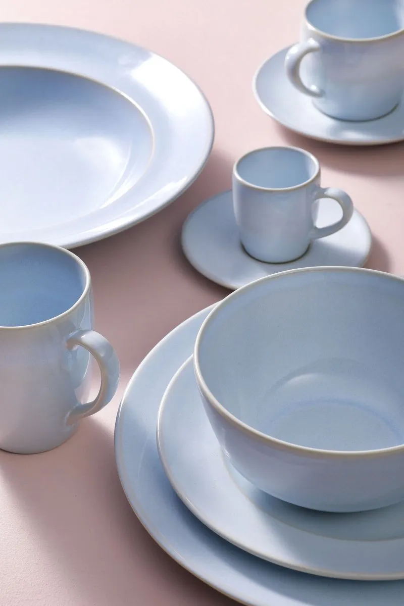 Palmer Barolo Serviesset 24-delig - 6 Personen - Lichtblauw Stoneware