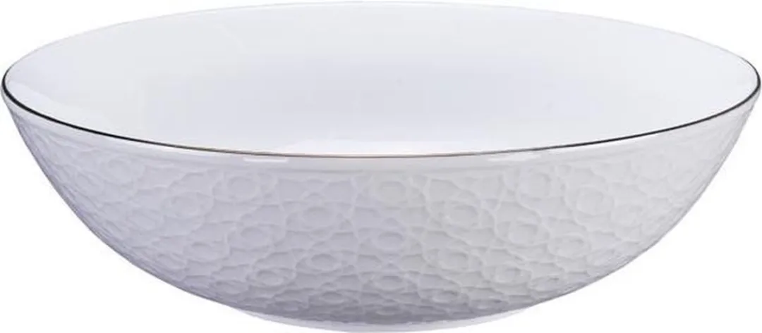 Tokyo Design Studio Nippon White Gold Rim Bowl 23x6.5cm 1300ml