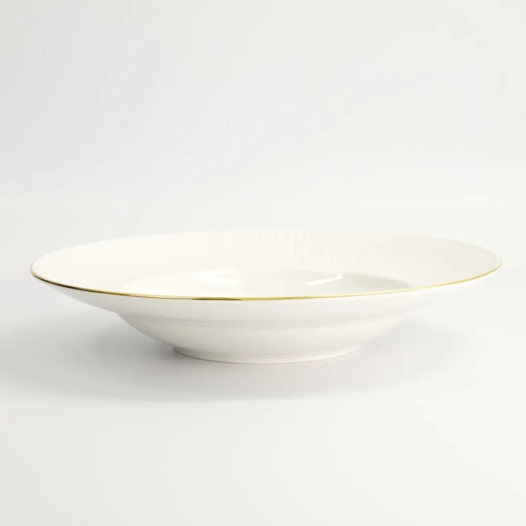 Tokyo Design Studio Nippon White Diep Dinerbord 300ml - 25,8cm - Wit/Goud