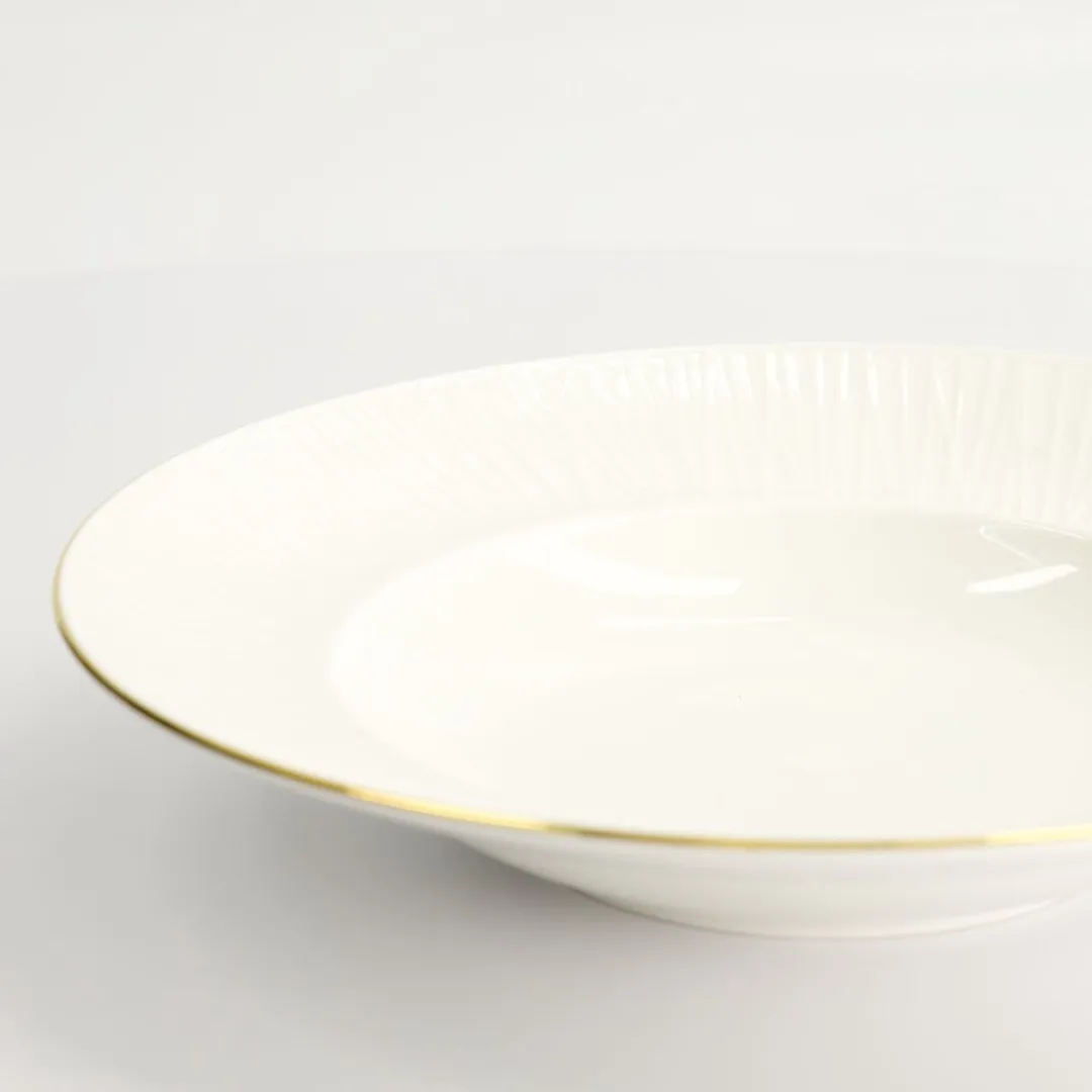 Tokyo Design Studio Nippon White Diep Dinerbord 300ml - 25,8cm - Wit/Goud
