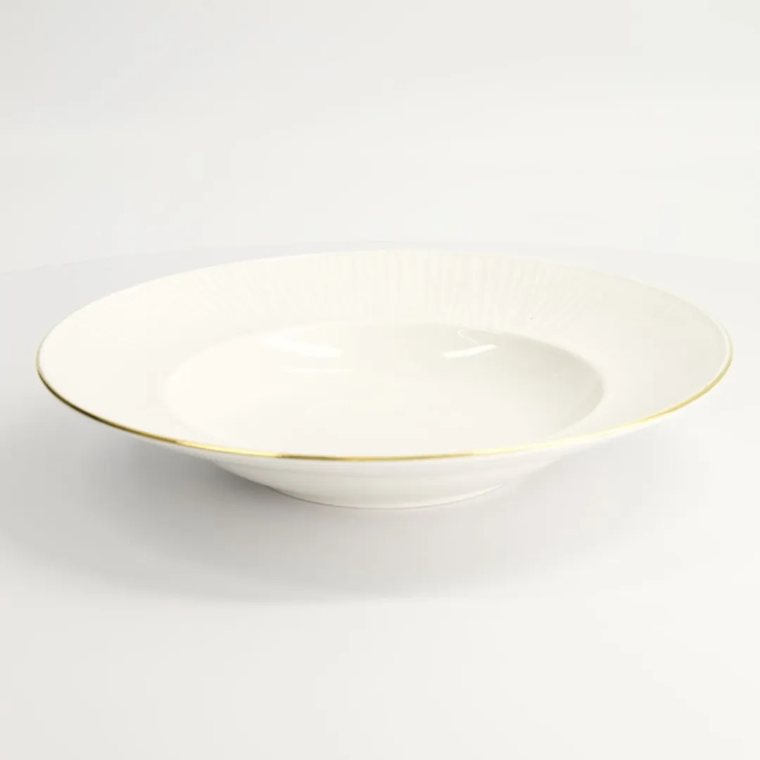 Tokyo Design Studio Nippon White Diep Dinerbord 300ml - 25,8cm - Wit/Goud