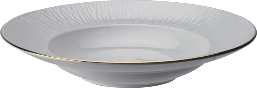Tokyo Design Studio Nippon White Diep Dinerbord 300ml - 25,8cm - Wit/Goud