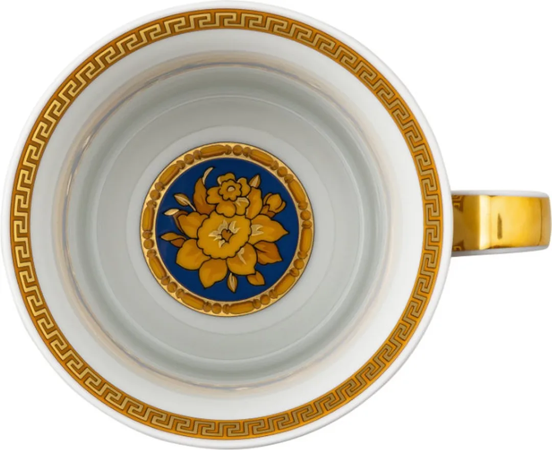 Rosenthal Versace Floralia Mok met deksel - Blauw - 1ml