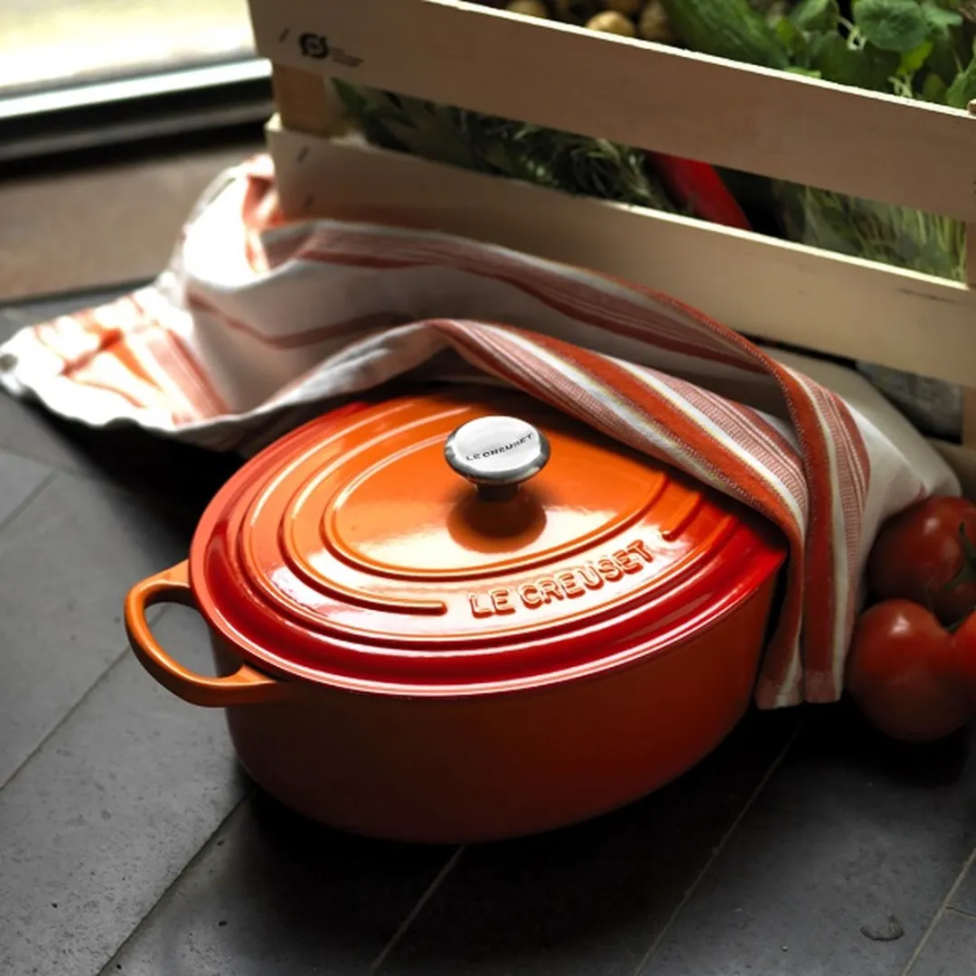 Le Creuset Signature Ovale Braadpan 27cm - 3.4L - Oranjerood