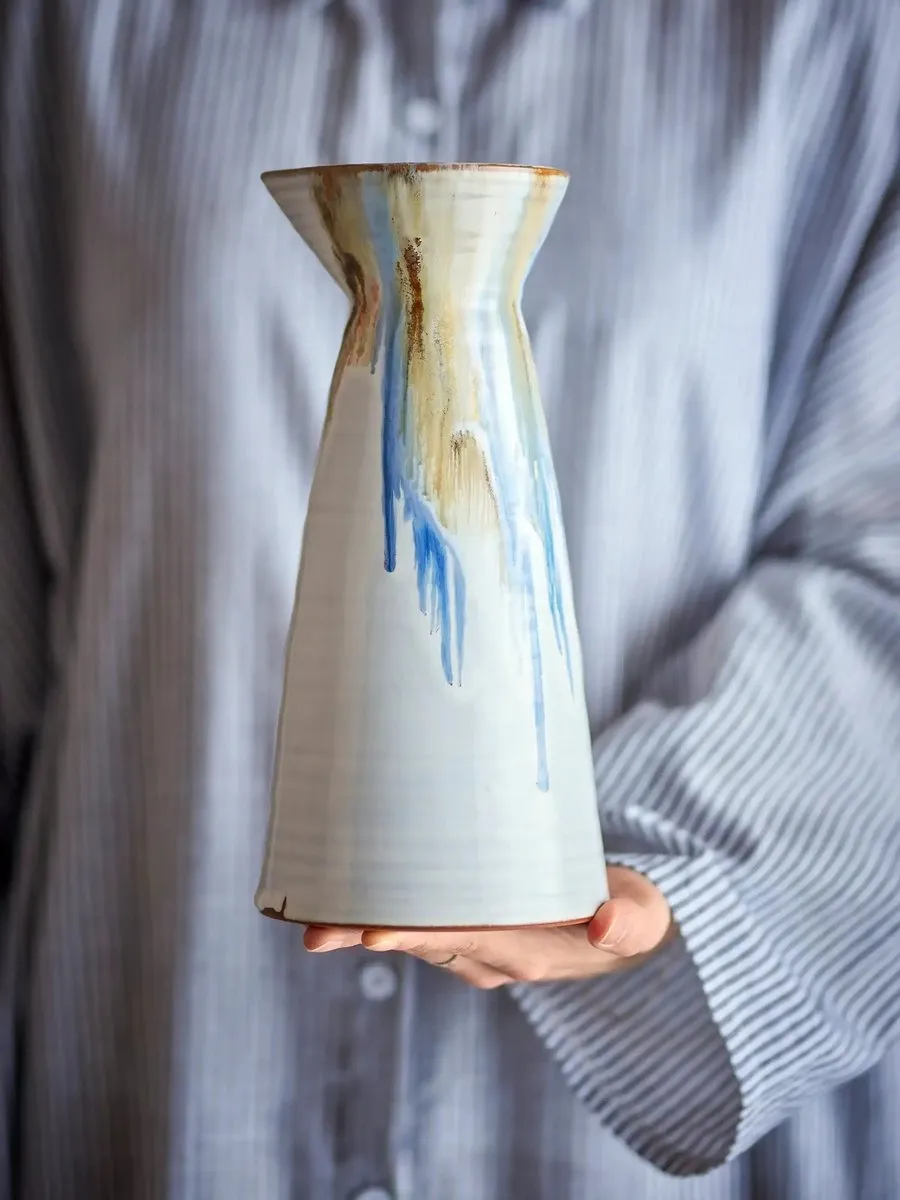 Bloomingville Kan Nettie Aardewerk - 1,3L - Blauw