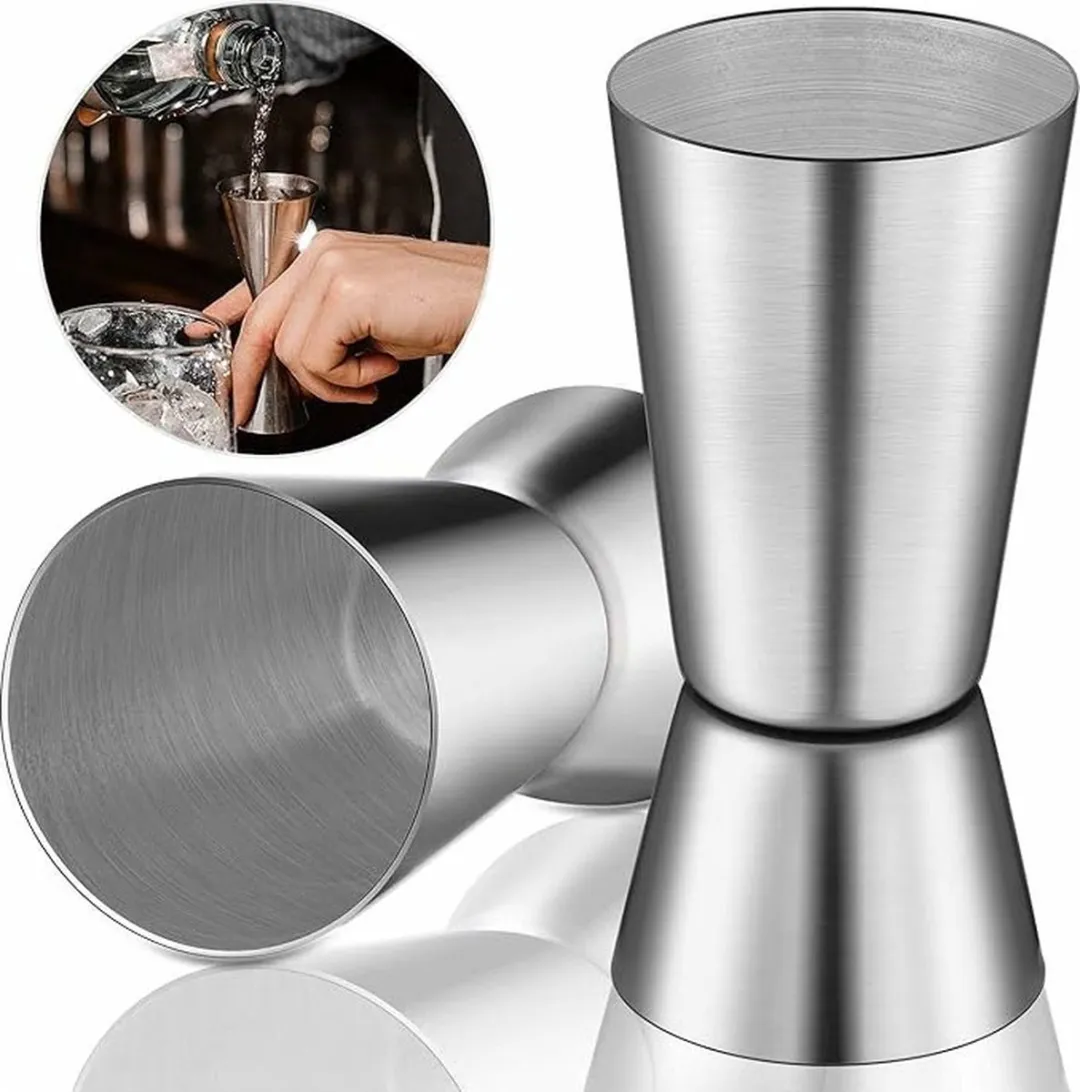 Cosy&Trendy Drankmaatbeker RVS - 20/40ml - Zilver