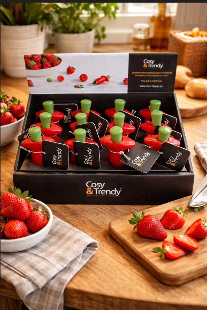 Cosy&Trendy Aardbei & Tomaat Ontkroner RVS - Rood