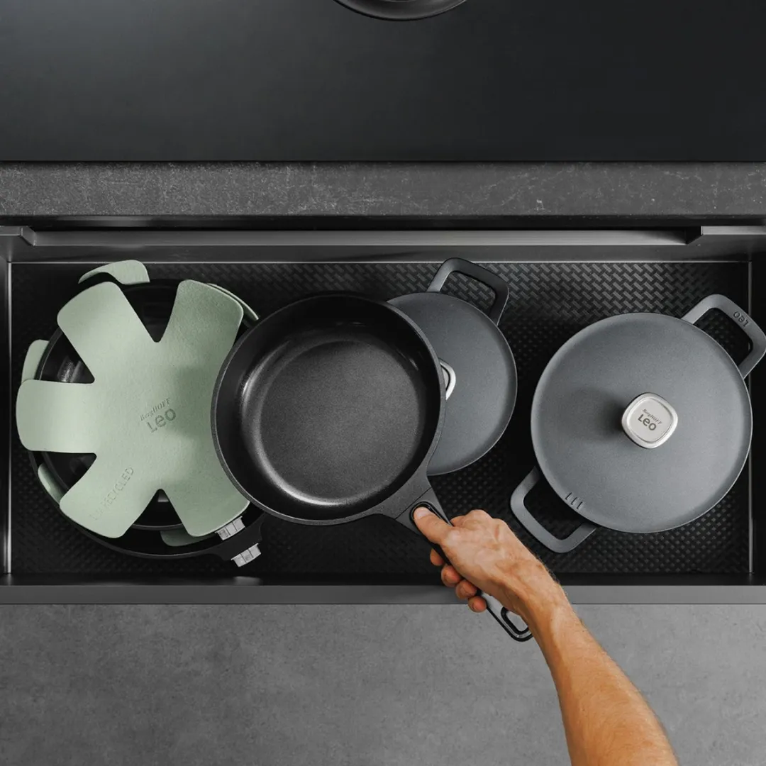 LEO Braadpan antikleef Phantom - Ø 24cm - Zwart - PFAS-vrij