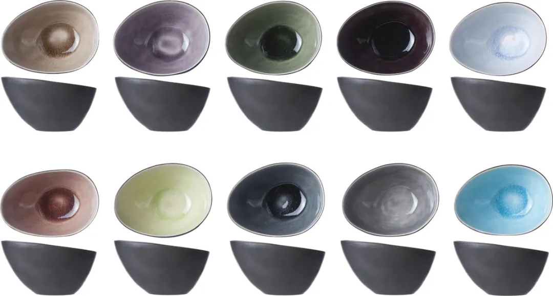 Cosy&Trendy Streetfood Festival Schaal - Ovaal - 10.5 cm -x 8 cm x 6 cm - Set-4