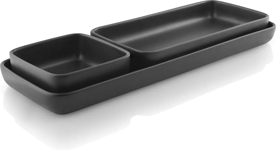 Eva Solo Nordic Kitchen Bord 11x11cm - Zwart Porselein