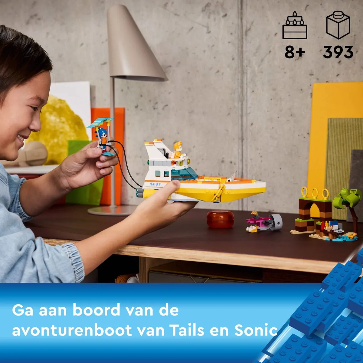 LEGO Sonic Tails Avonturenboot 76997 - 393 Stukken