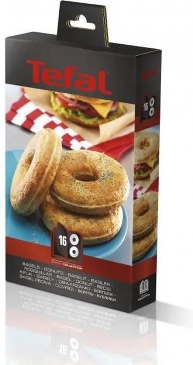 Tefal XA801612 Tosti IJzer Grill - 2 Stuks - Zwart