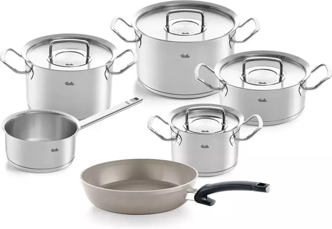 Fissler Original Profi Collection 5-delige Set + Braadpan Ø24cm - 6 Stuks - Zilver