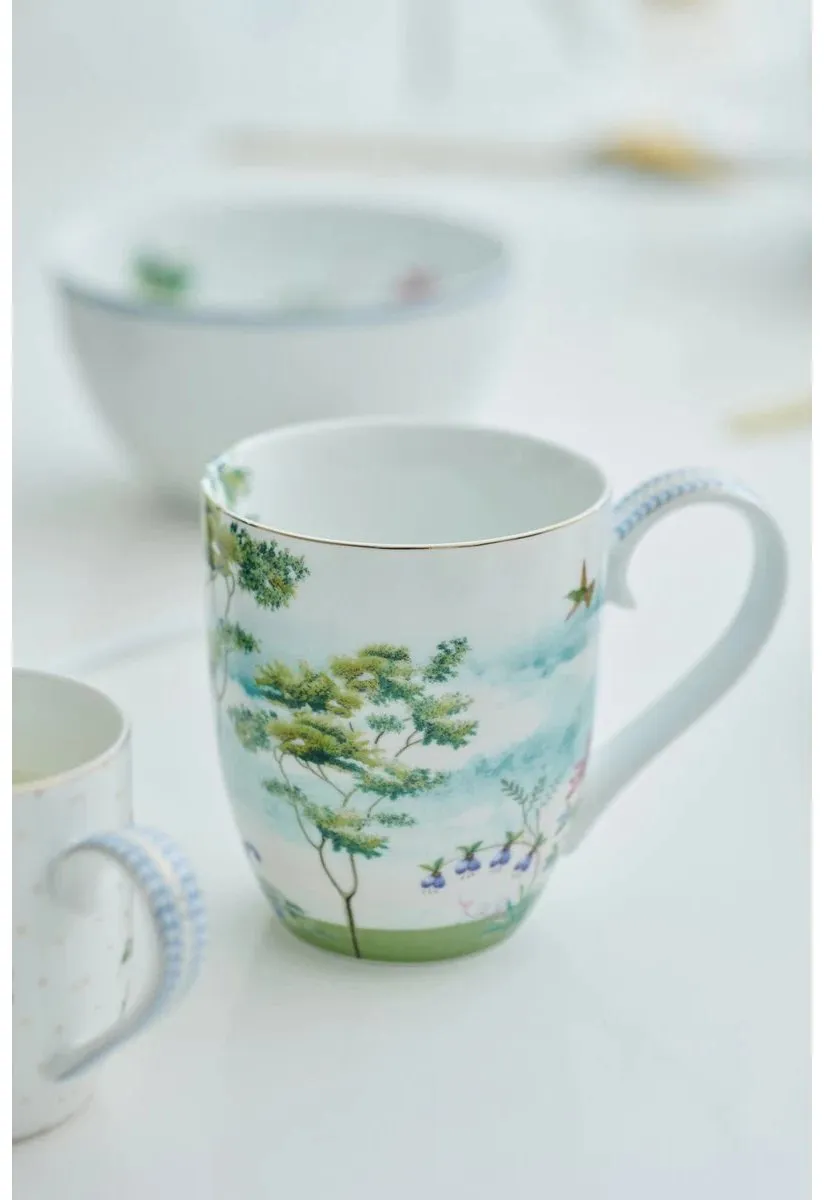 Pip Studio Jolie Heron XL Mok - 450ml - Multi