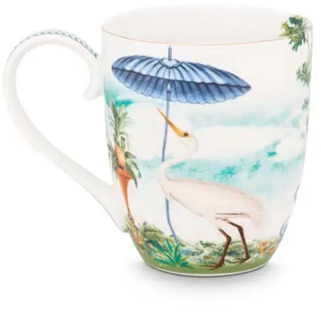 Pip Studio Jolie Heron XL Mok - 450ml - Multi