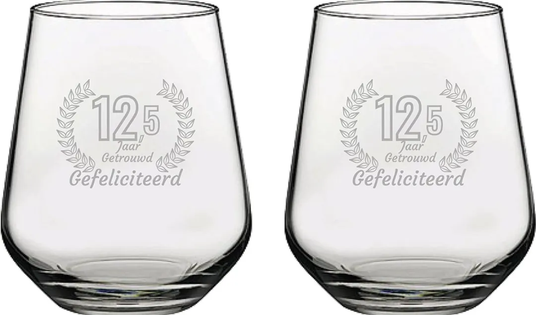 Pasabahce Gegraveerde Drinkglazen Set