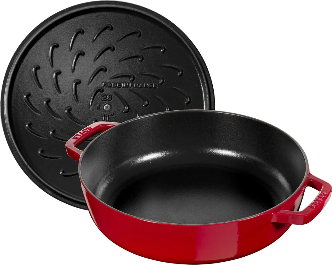 Staub Hapjespan Chistera - Kersenrood 24cm