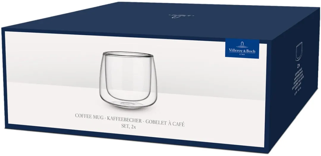 Villeroy & Boch Artesano Koffiebeker Set 2x 180ml - Transparant