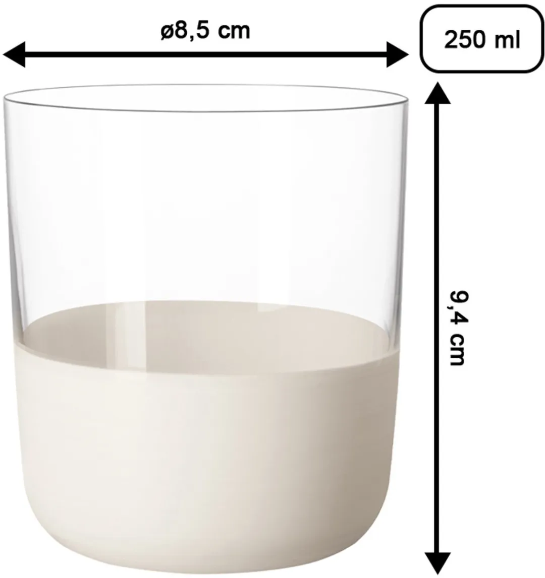 Villeroy & Boch Manufacture Rock Whiskybeker - 250ml - 4 Stuks