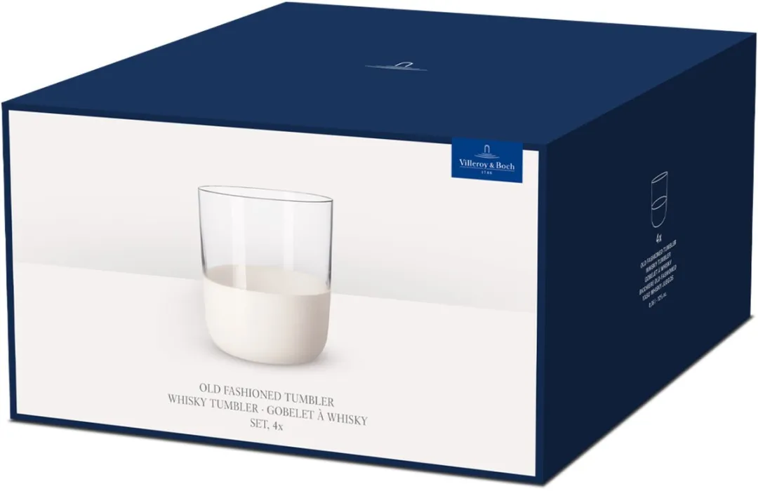 Villeroy & Boch Manufacture Rock Whiskybeker - 250ml - 4 Stuks