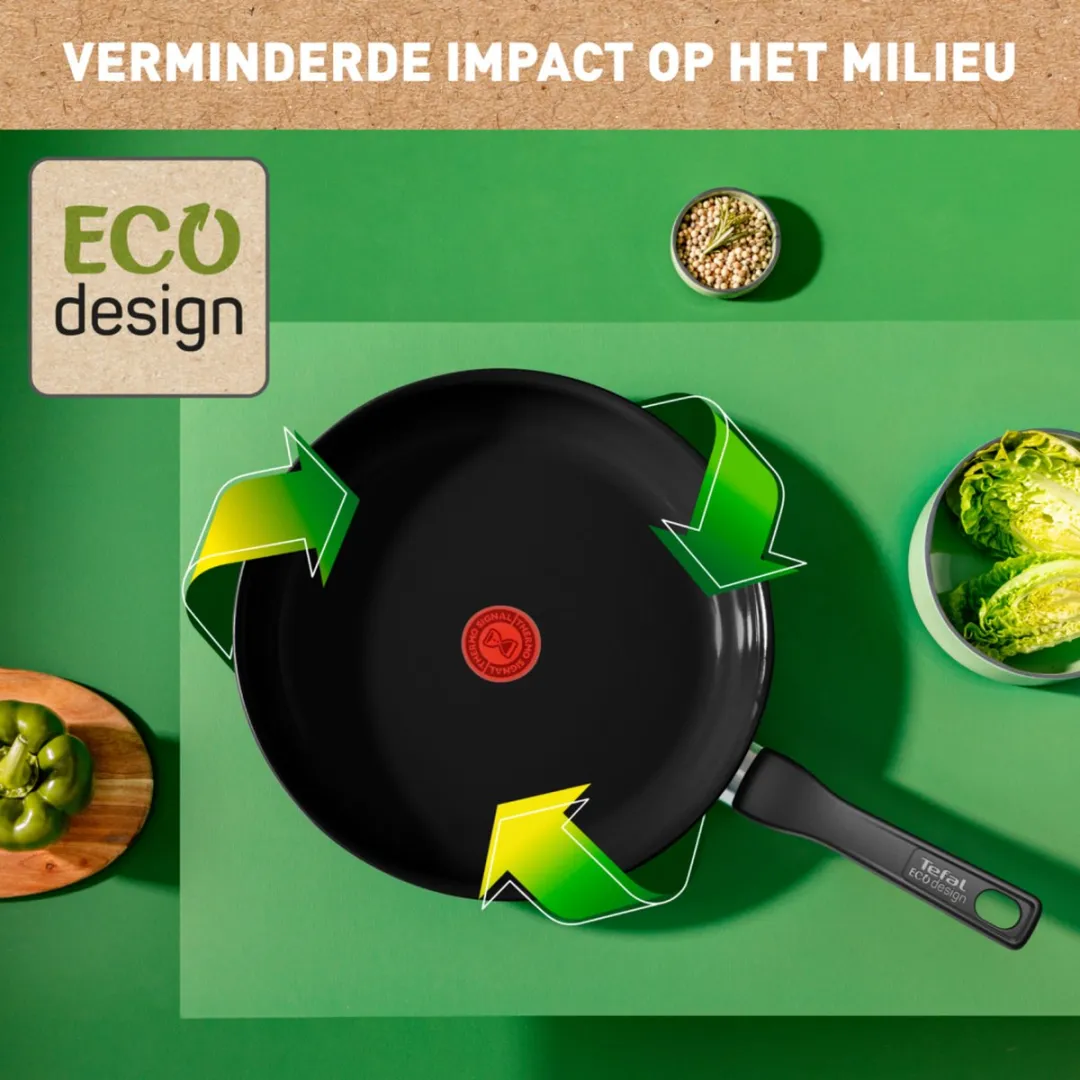 Tefal Renew Black Keramische Hapjespan 24cm - Inductie