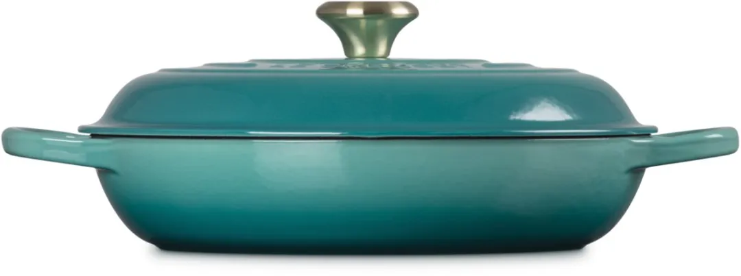 Le Creuset Braadpan Signature Campagnard Ø30cm - 3,5L - Blauw