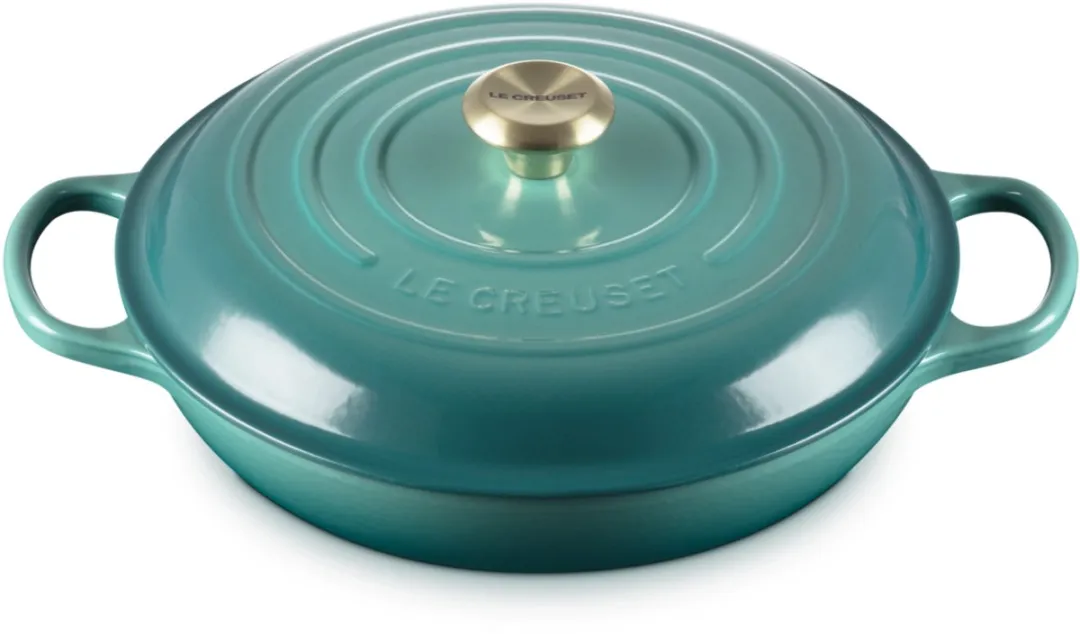 Le Creuset Braadpan Signature Campagnard Ø30cm - 3,5L - Blauw