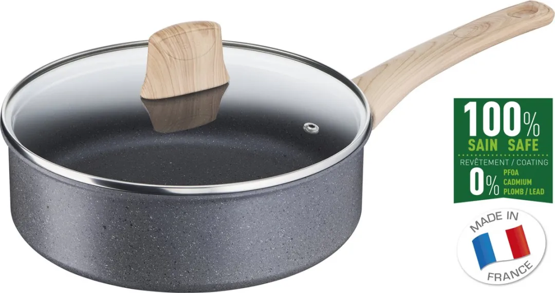 Tefal Natural Force Hapjespan 24cm - Grijs - afbeelding 4 van 6