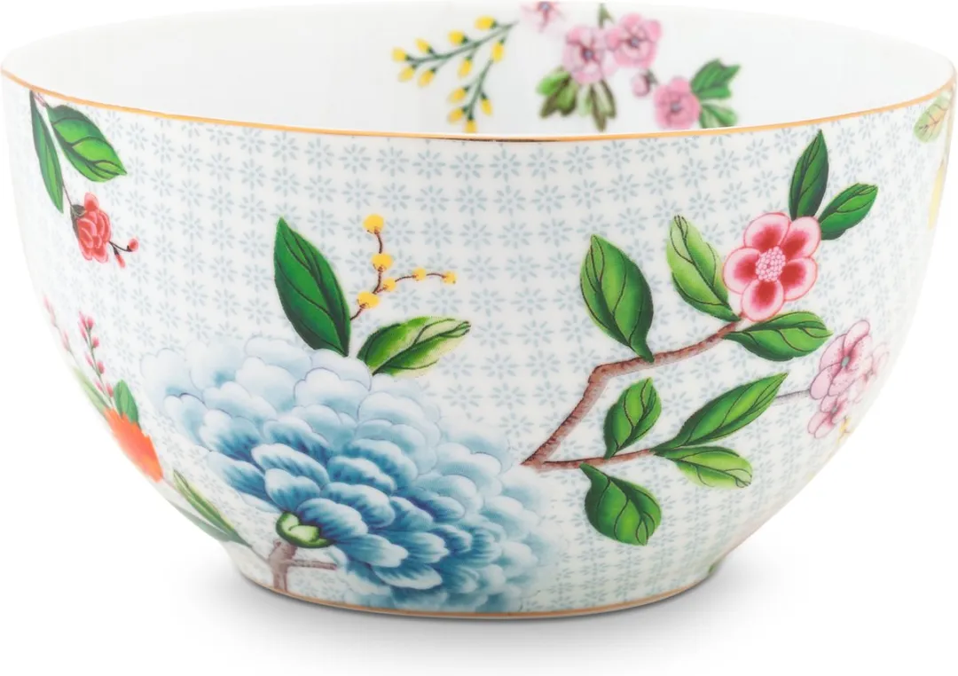 Pip Studio Blushing Birds Kommen Set 2 - 15cm - Wit