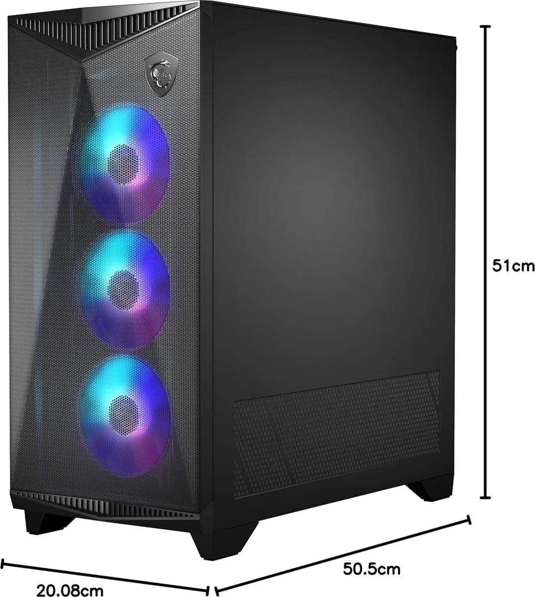 MSI MPG GUNGNIR 300R Airflow PC Behuizing - Zwart