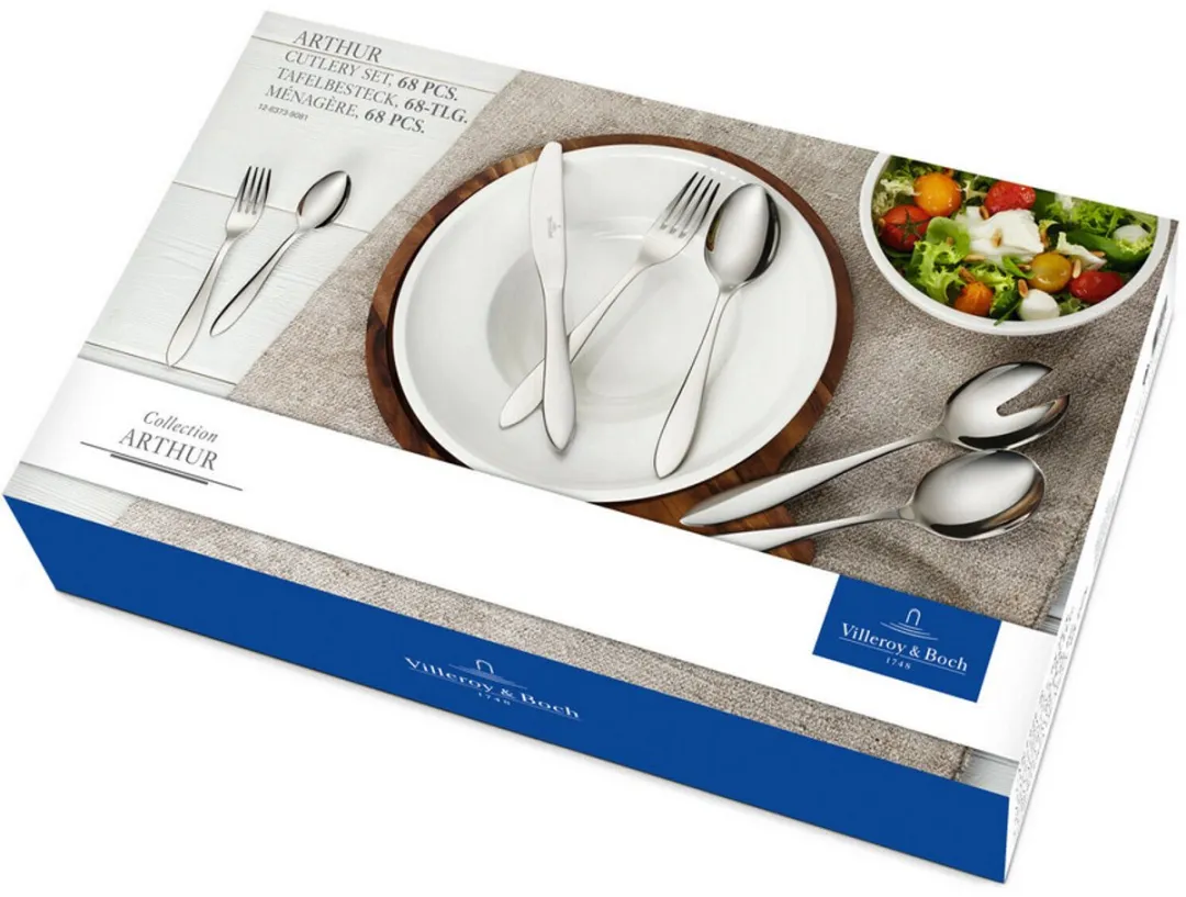 Villeroy & Boch Arthur Bestekset 68-delig - Zilver
