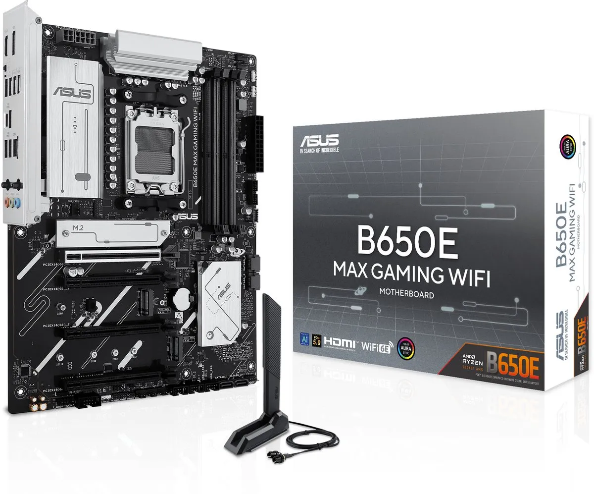 ASUS B650E MAX GAMING WIFI AM5 Moederbord - ATX