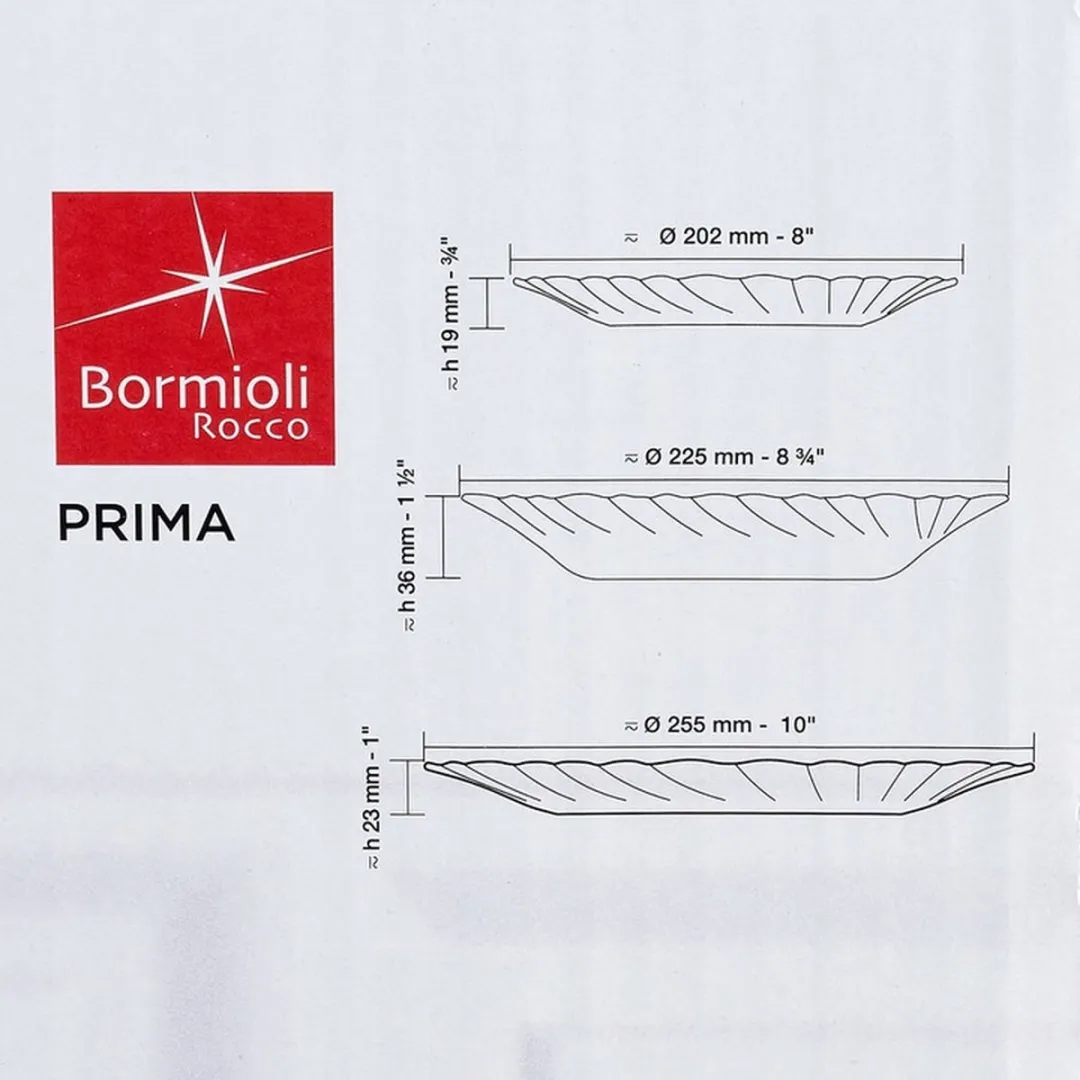 Bormioli Rocco Prima 3K5588 Serviesset 18-delig - Opaalglas - 6 Personen