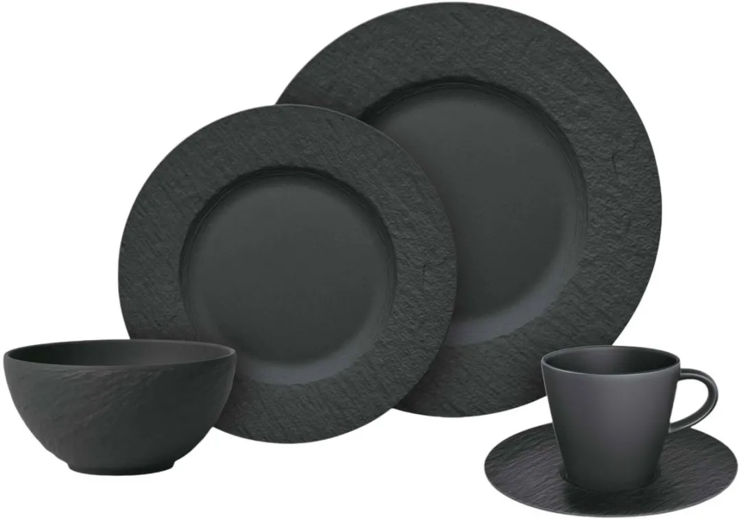 Villeroy & Boch Manufacture Rock Kombi-Set - 20-delig - Wit/Gekleurd