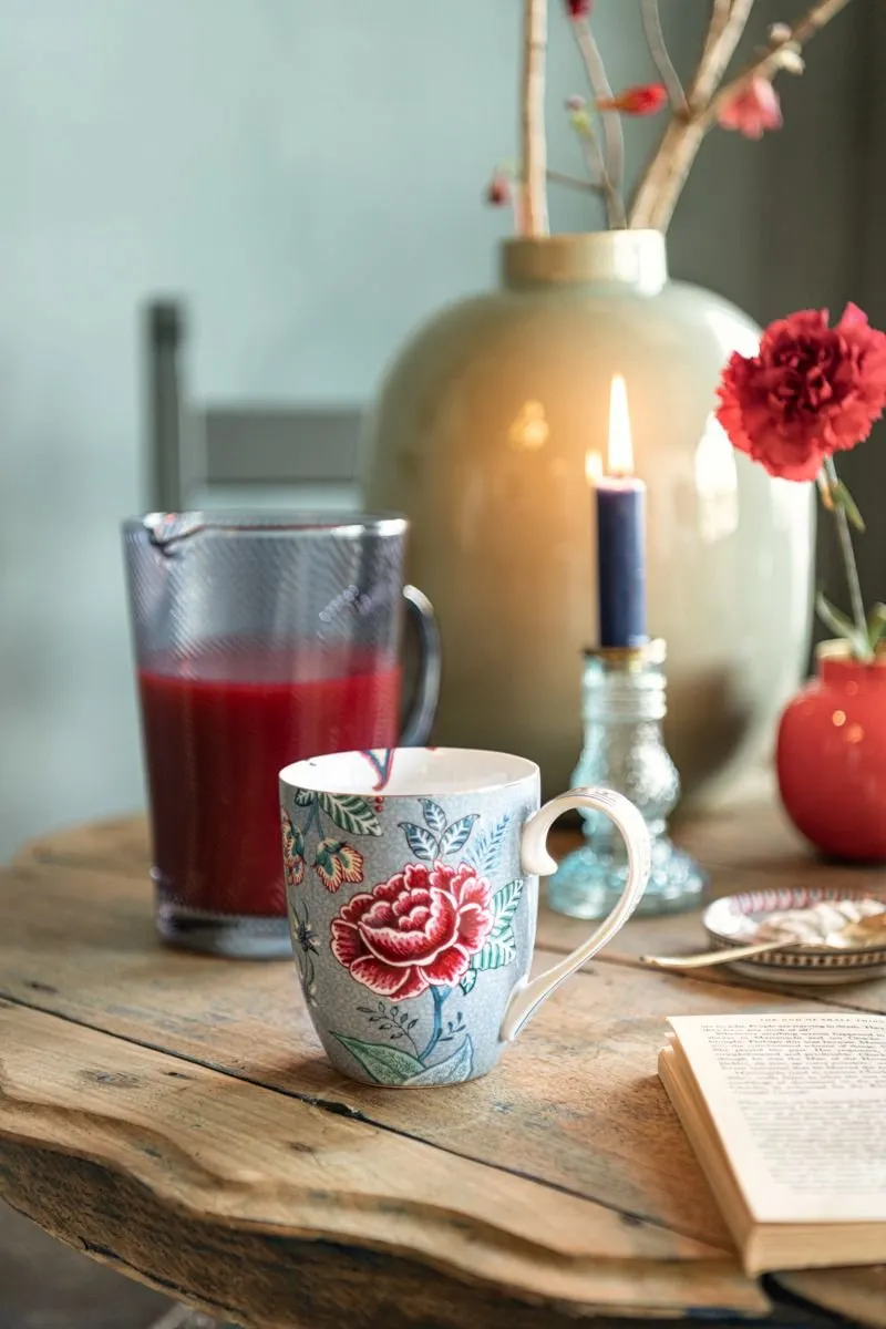 Pip Studio Flower Festival Set 2 Mokken 350ml - Lichtblauw