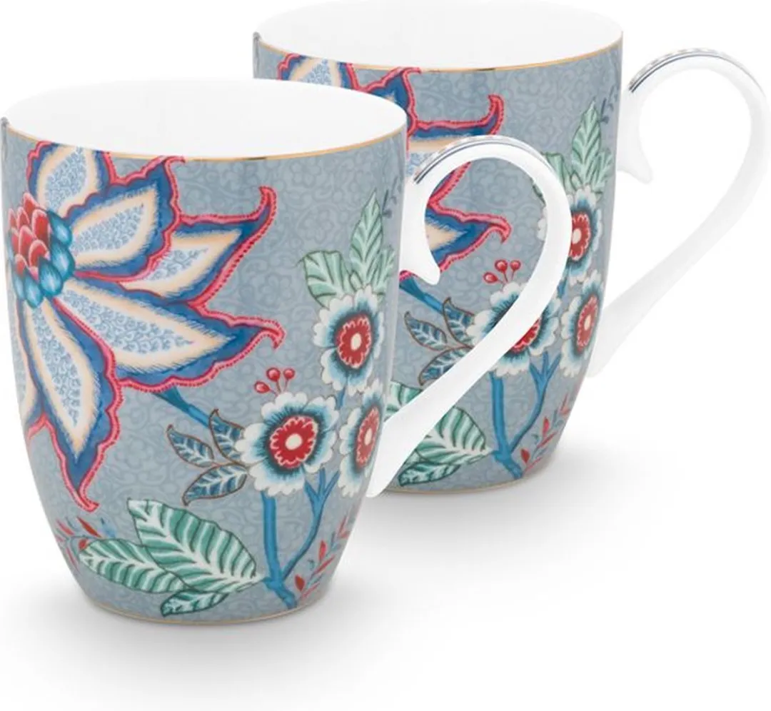 Pip Studio Flower Festival Set 2 Mokken 350ml