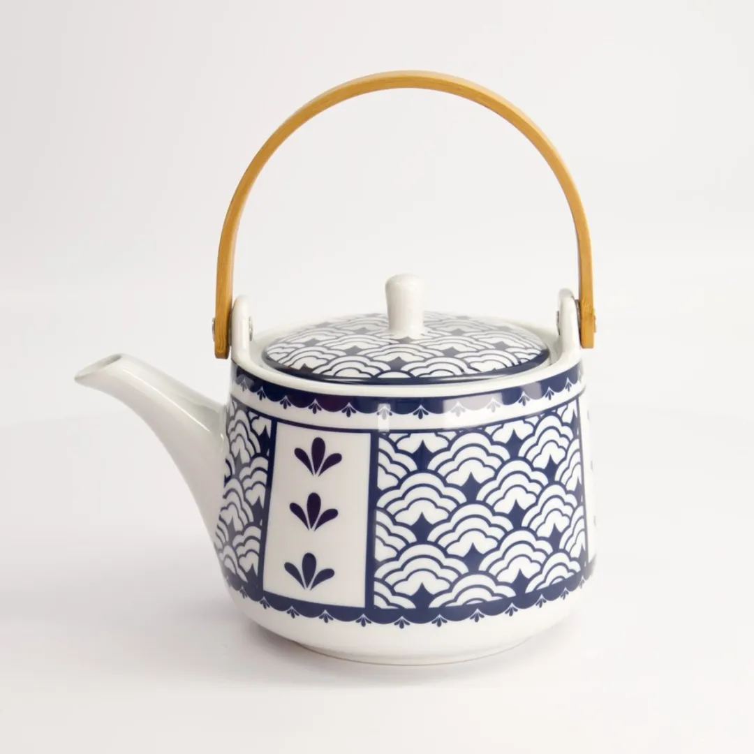 Tokyo Design Studio The Blue D 1000ml Theepot - 1L - Porselein - Made in Japan