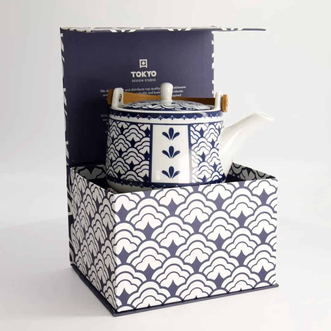 Tokyo Design Studio The Blue D 1000ml Theepot - 1L - Porselein - Made in Japan