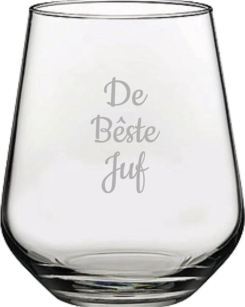 Pasabahce Gegraveerd Drinkglas De Bêste Juf 42,5cl