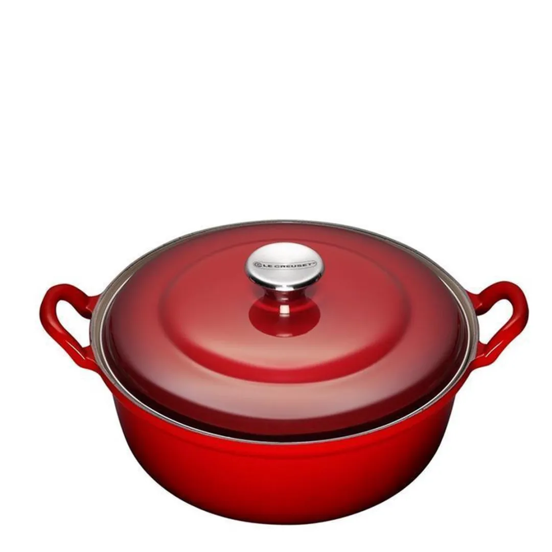 Le Creuset Faitout Braadpan 4,9L - Ø28cm - Kersenrood - afbeelding 6 van 6