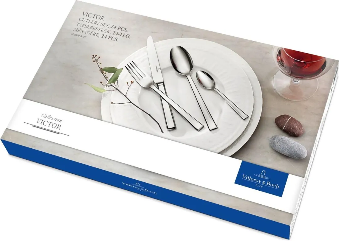 Villeroy & Boch Victor Bestekset 24-delig RVS - Zilver