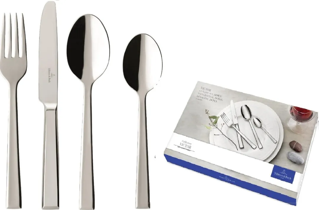 Villeroy & Boch Victor Bestekset 24-delig RVS - Zilver