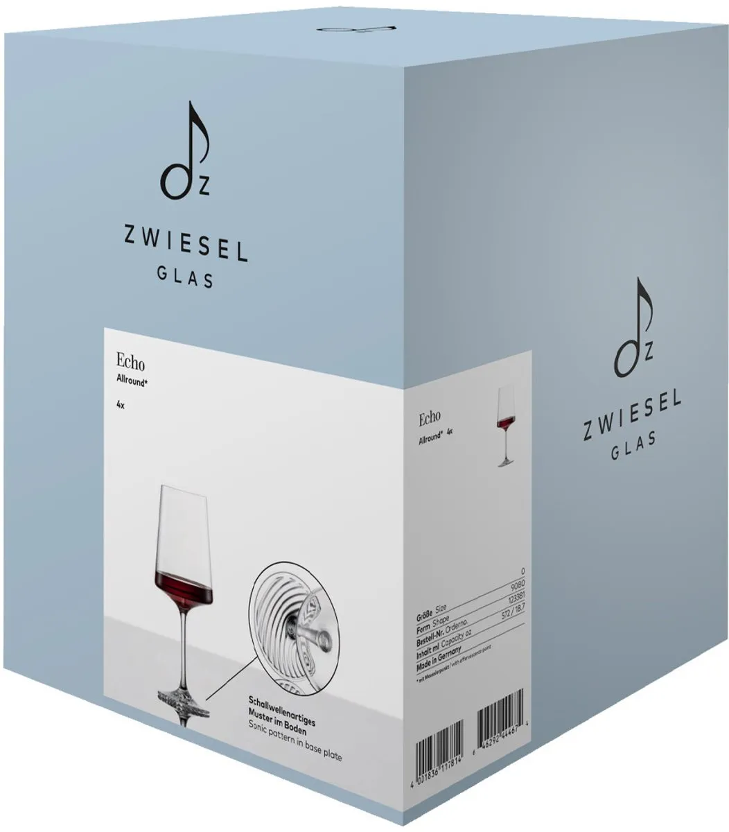 Zwiesel Glas Echo Allround Wijnglazen 572ml - 4 Stuks