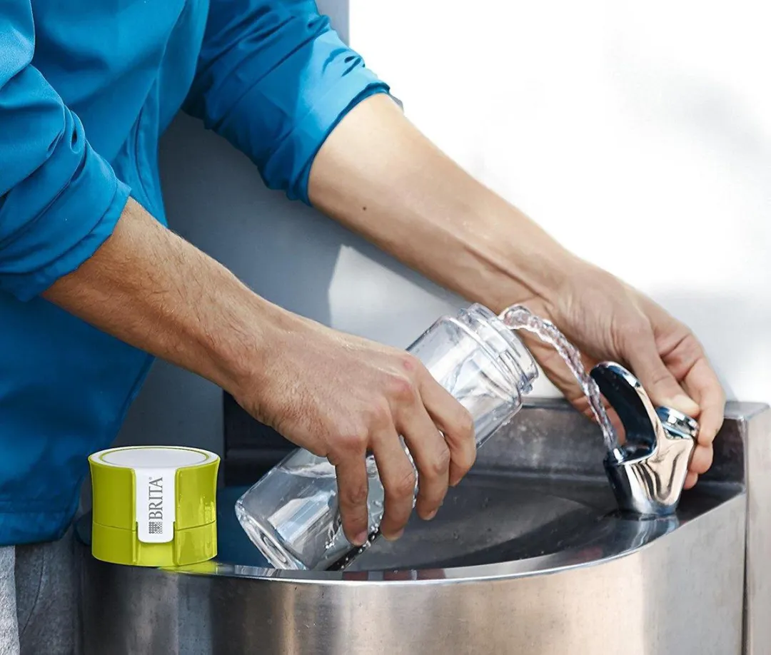 BRITA Fill&go Vital Microdisc Filterfles 600ml - Groen/Transparant - afbeelding 5 van 5