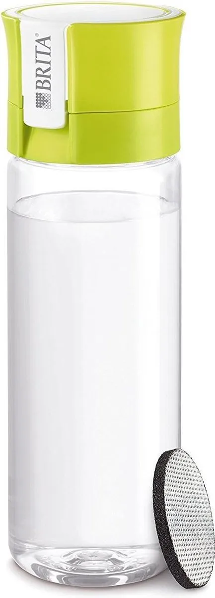 BRITA Fill&go Vital Microdisc Filterfles 600ml - Groen/Transparant
