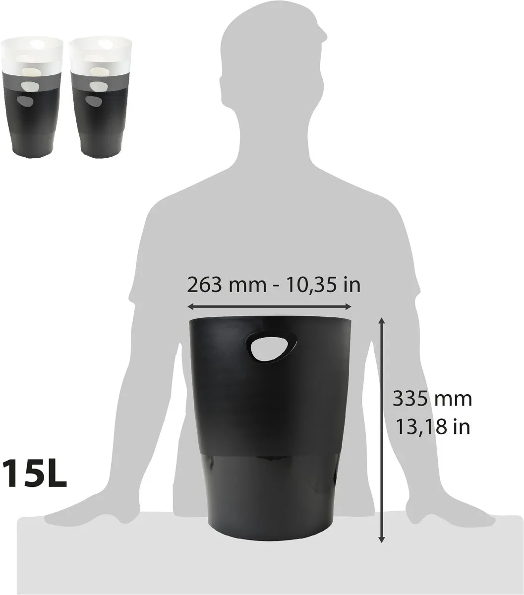 Exacompta ECOBIN Office Papiermand Geassorteerd 8x - 15L