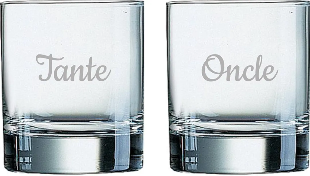 Arcoroc Whiskeyglas Tante & Oncle