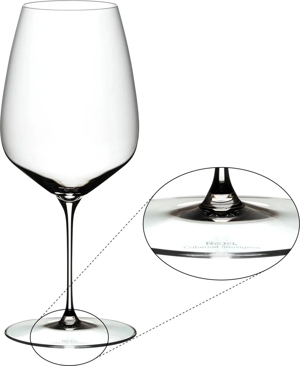 Riedel Veloce Wijnglazen - Cabernet Sauvignon/Merlot - 2 Stuks - afbeelding 6 van 6